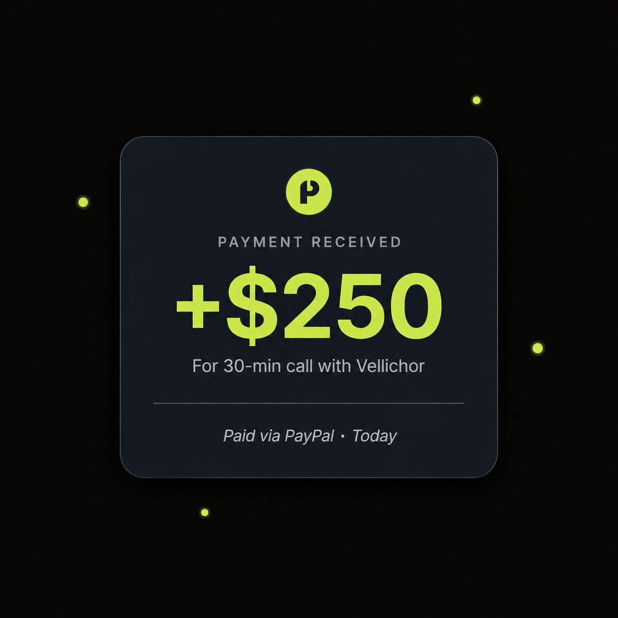 Payment for the call